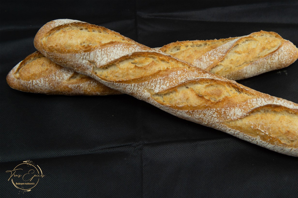 baguette tradition farine blanche ,levure